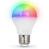 LED Lamp LED LAMP E27 6W RGB+CCT - vooraanzicht met de verschillende kleuren