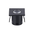 LED mini kastverlichting inbouwspot - Vierkant - 1Watt - Zwart - 3000K warm wit