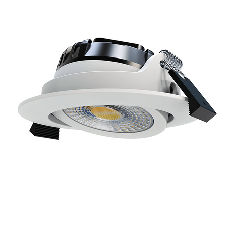 LED ondiepe Inbouwspot MIRAN - 6 Watt - Dimbaar - 68mm - Kantelbaar - Wit - Rond