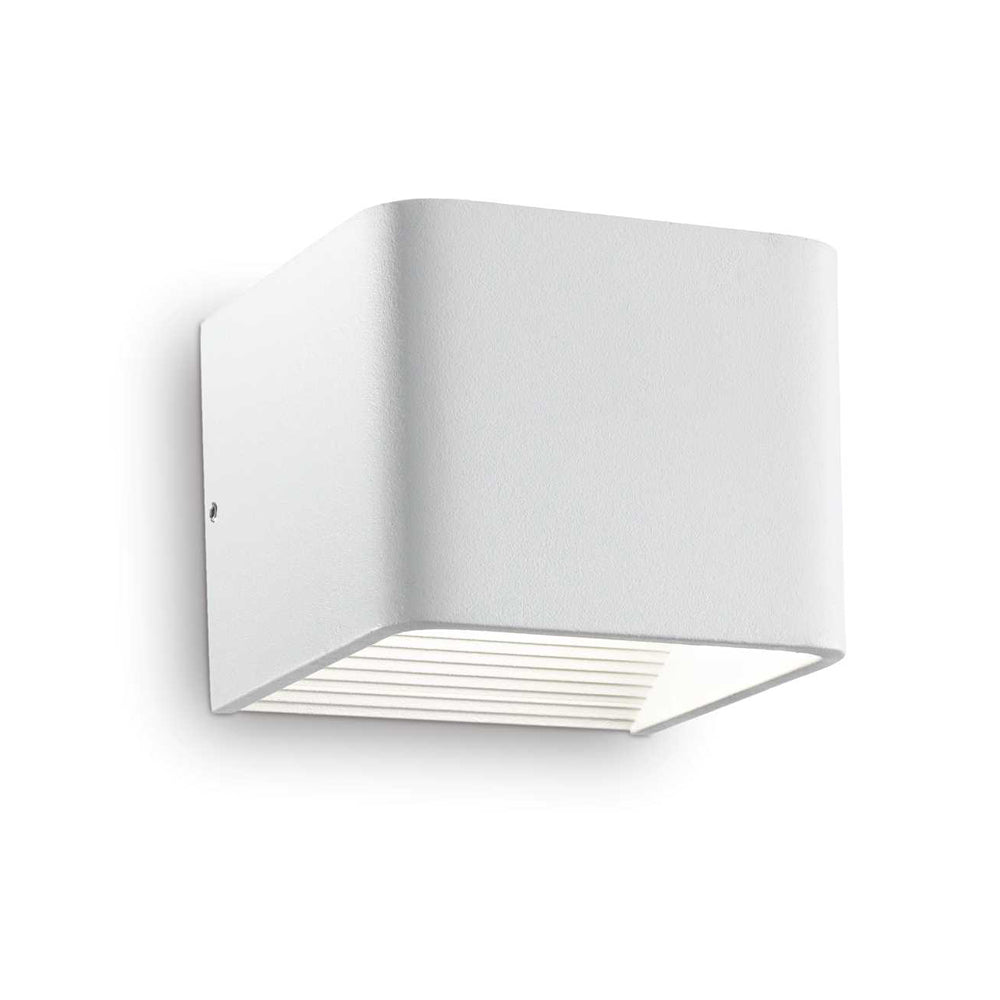 LED vierkante Wandlamp Wit IP20 5,5W 3000K - Warm wit - vooraanzicht