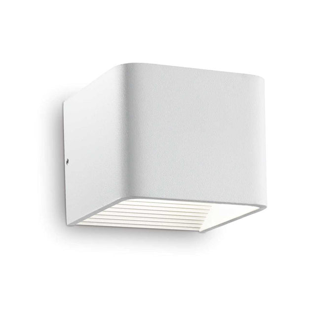 LED vierkante Wandlamp Wit IP20 5,5W 3000K - Warm wit - vooraanzicht