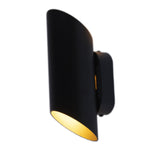 LED wandlamp rond - Zwart / Goud - G9 fitting - Dresden