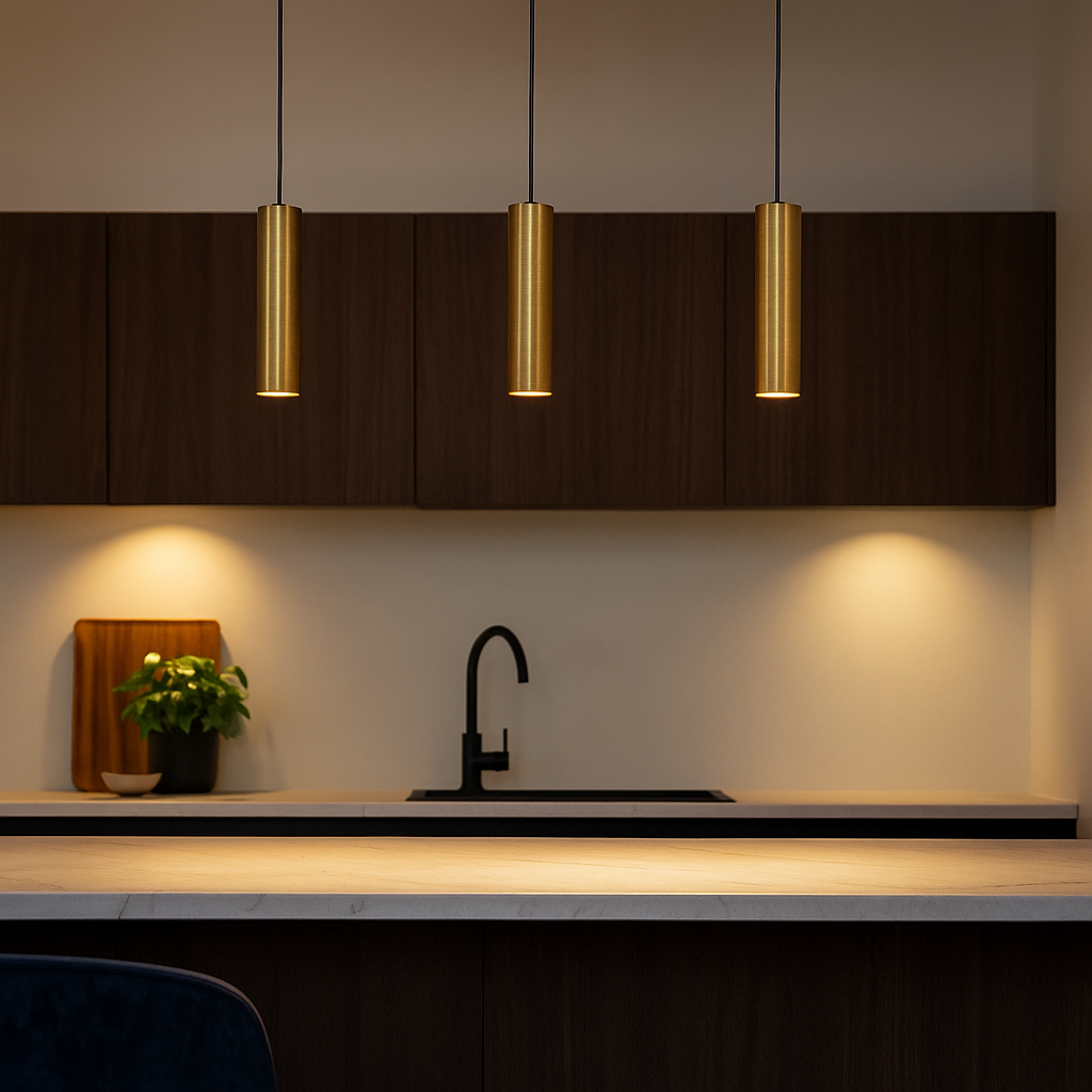 Highlight - Gouden Hanglamp - langwerpig - 30cm | GU10 fitting | Perugia