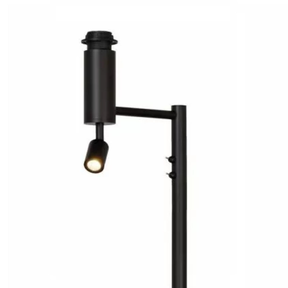 Highlight vloerlamp statief met leeslamp | Zwart | E27 | 160 cm | Havana - leeslampje