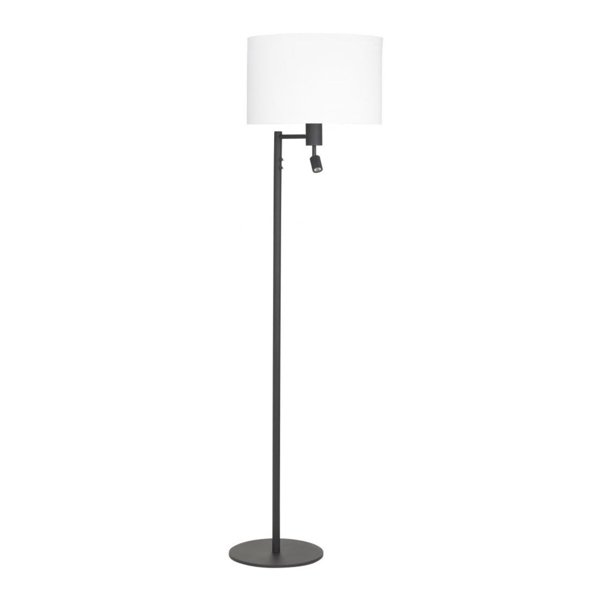 Highlight vloerlamp statief met leeslamp | Zwart | E27 | 160 cm | Havana - compleet