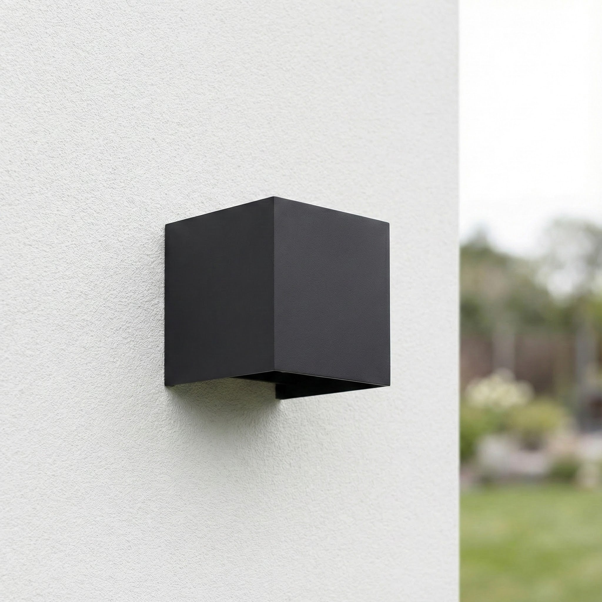 LED Wandlamp | Kubus | Binnen/buiten | DIMBAAR | Zwart | Lichtkleur instelbaar | Incl. Lichtbron | 6W