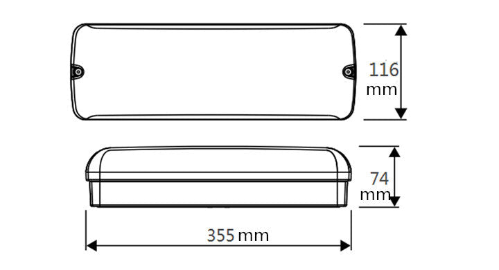 LED Noodverlichting opbouw armatuur | 3 watt | 6500K Daglicht