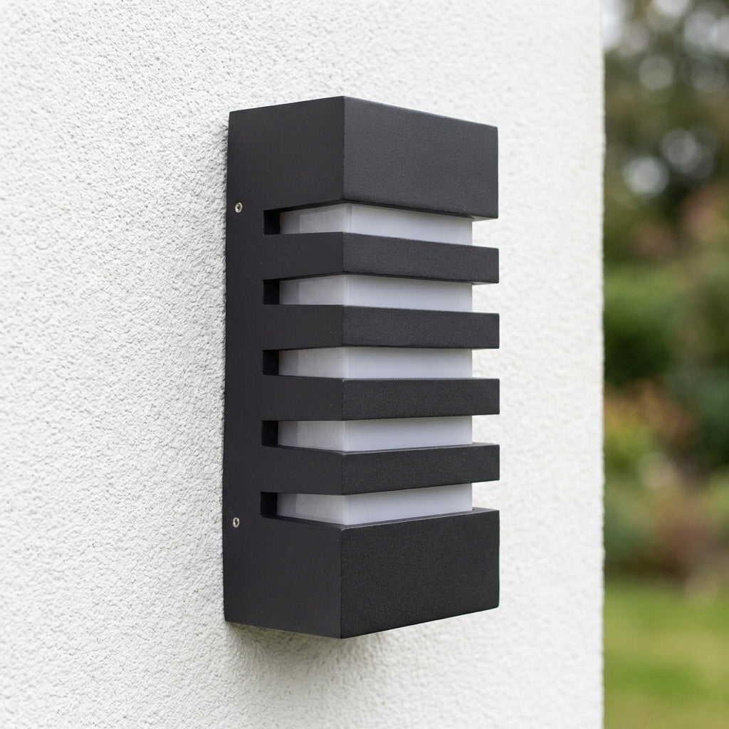 LED Buitenlamp - E27 fitting - IP54 - Zwart | Novi