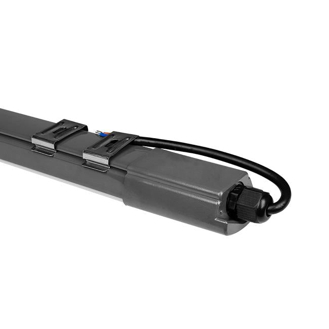 LED TL batten armatuur 120cm 36W | Waterdicht | Compleet | Grijs | Clipjes