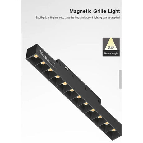 Magnetisch railarmatuur linear - Grille light - 20 watt