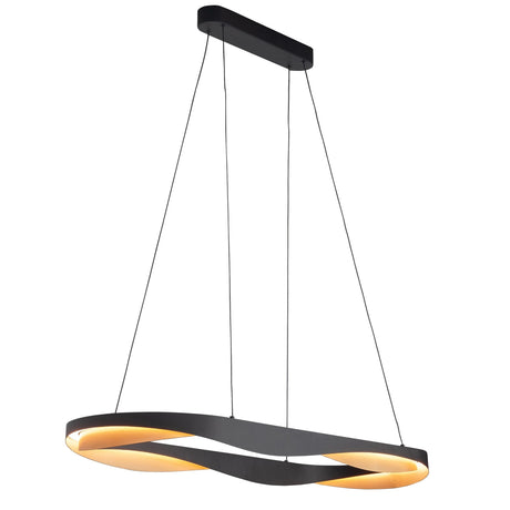 Moderne Hanglamp | Zwart/Goud | 2700K - Warm wit | 62 Watt