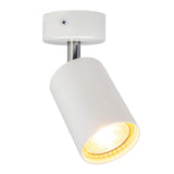 LED Moderne plafondspot opbouw wit enkel GU10 fitting - met spot aan