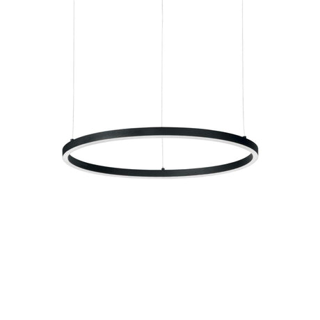 Moderne ronde Hanglamp - Black Oracle slim - Ø50cm - 3000K - Warm wit