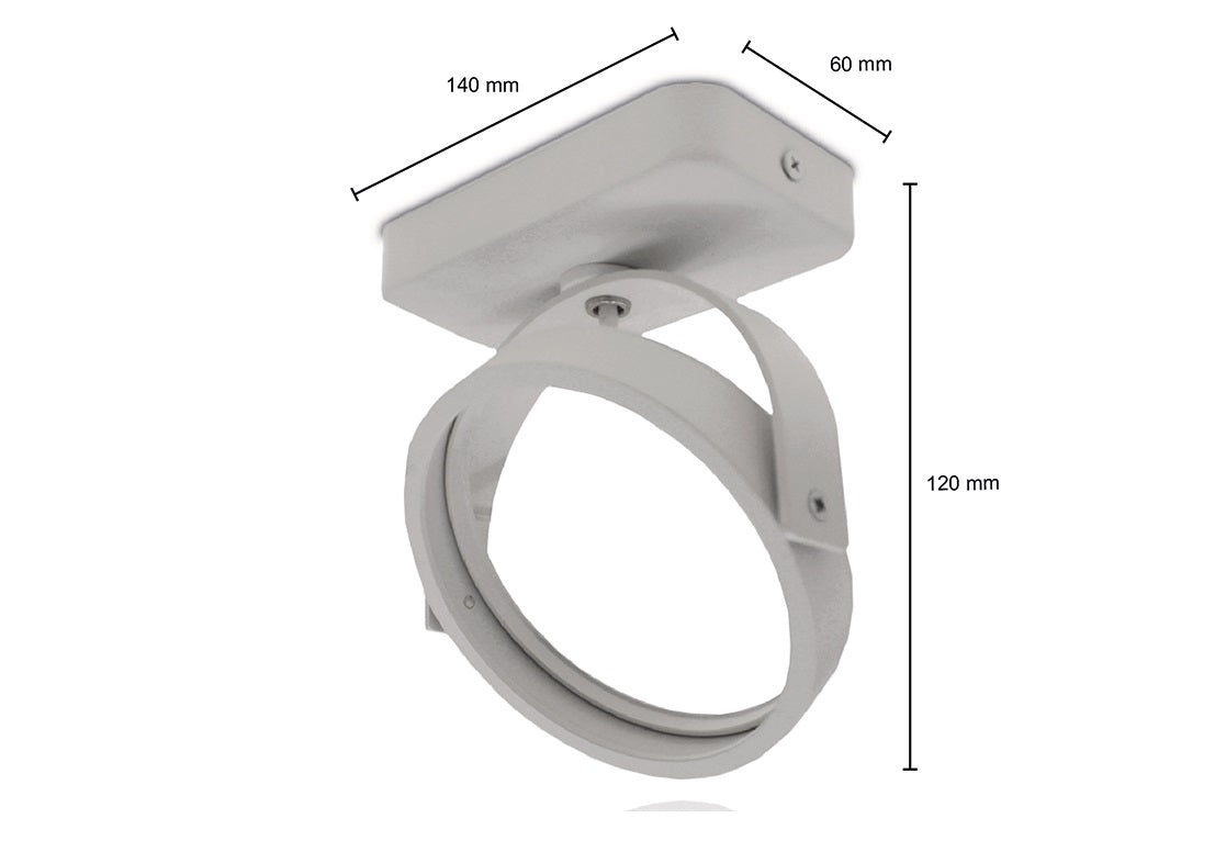 LED Opbouw spot | Wit | Enkel | GU10 fitting | AR111 spot