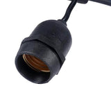 Feestverlichting prikkabel | 10x E27 Fitting | 10 Meter | Inclusief lampen | Close-up fitting