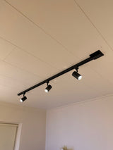 Smart Railsysteem 1-fase | Zwart | 1 Meter | HUE compatible | Incl. 3x smart GU10 spots