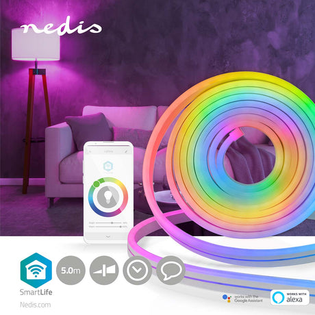 Wifi slimme led strip rgb - dreamcolor - 5 meter - bediening met app