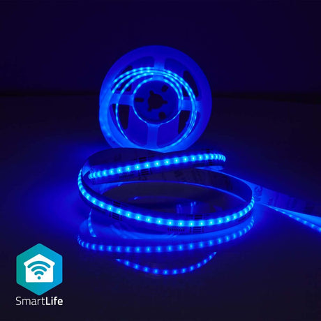 Smart -LED Wi-Fi COB Strip-2 meter-10mm -IP20 CCT+RGB -Plug &amp; Play -APP besturing-blauw