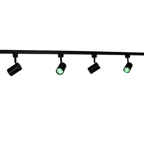 Smart Railsysteem 1-fase | Zwart | 2 Meter | HUE compatible | Incl. 4x smart GU10 spots