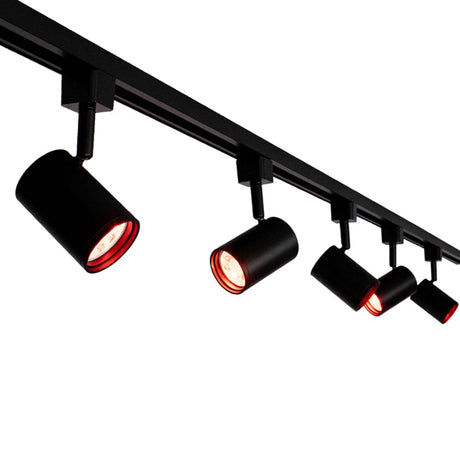 Smart Railsysteem 1-fase | Zwart | 3 Meter | HUE compatible | Incl. 5x smart GU10 spots