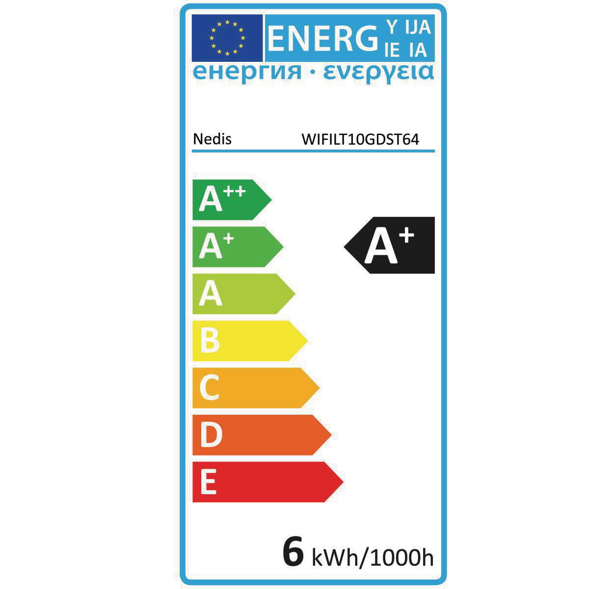 Wi-Fi Filament Edison LED Lamp | 1800K - 6500K | 5,5W | E27