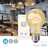 SmartLife filament 60mm - spiraal lamp 60mm - LED wifi lamp 5,5 watt -sfeerfoto