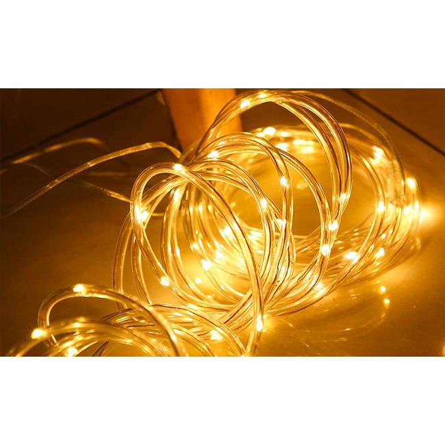 Solar feestverlichting - Lichtslang - Rope - 12 Meter - 100 LED's - sfeerfoto 1