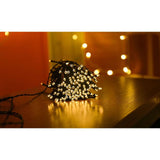 Solar feestverlichting - kerstverlichting holly - 10 meter - 100 led's - warm-licht - sfeerfoto2