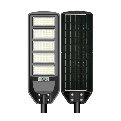 Solar straatlamp zwart - 20 watt - incl. sensor - 2700 lumen - 6000K daglicht