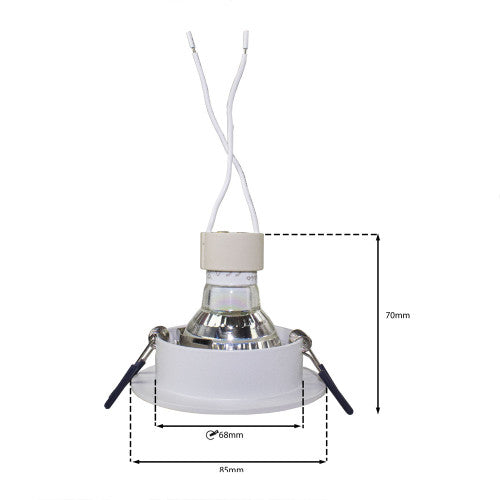 PHILIPS LED Inbouwspot Rond | 70mm | Wit | 4W | Dimbaar