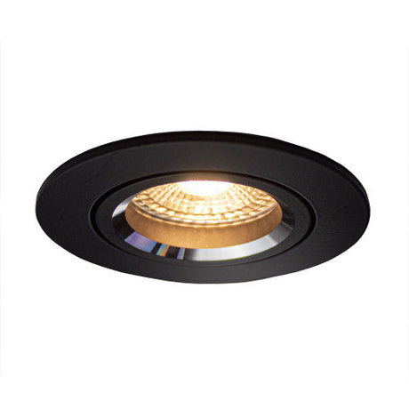 PHILIPS LED Inbouwspot Rond | 70mm | Zwart | 4W | Dimbaar