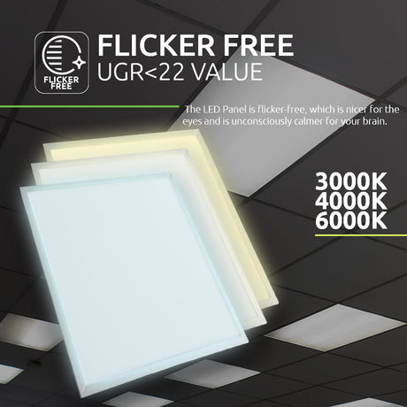 LED Paneel 60x60cm 40W 4200lm - Standard- template - flicker free