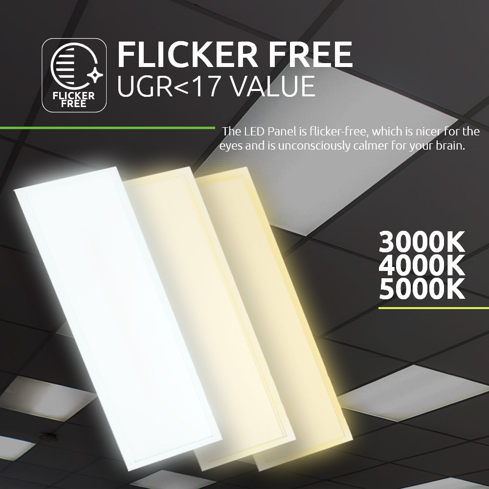 LED Paneel 120x30cm 30W 4200lm - Pro Serie - flicker free