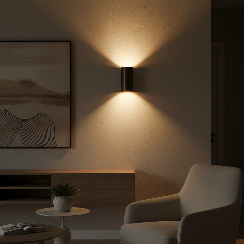 Moderne wandlamp Cacao | Rond | GU10 | Up en Down light | Hera