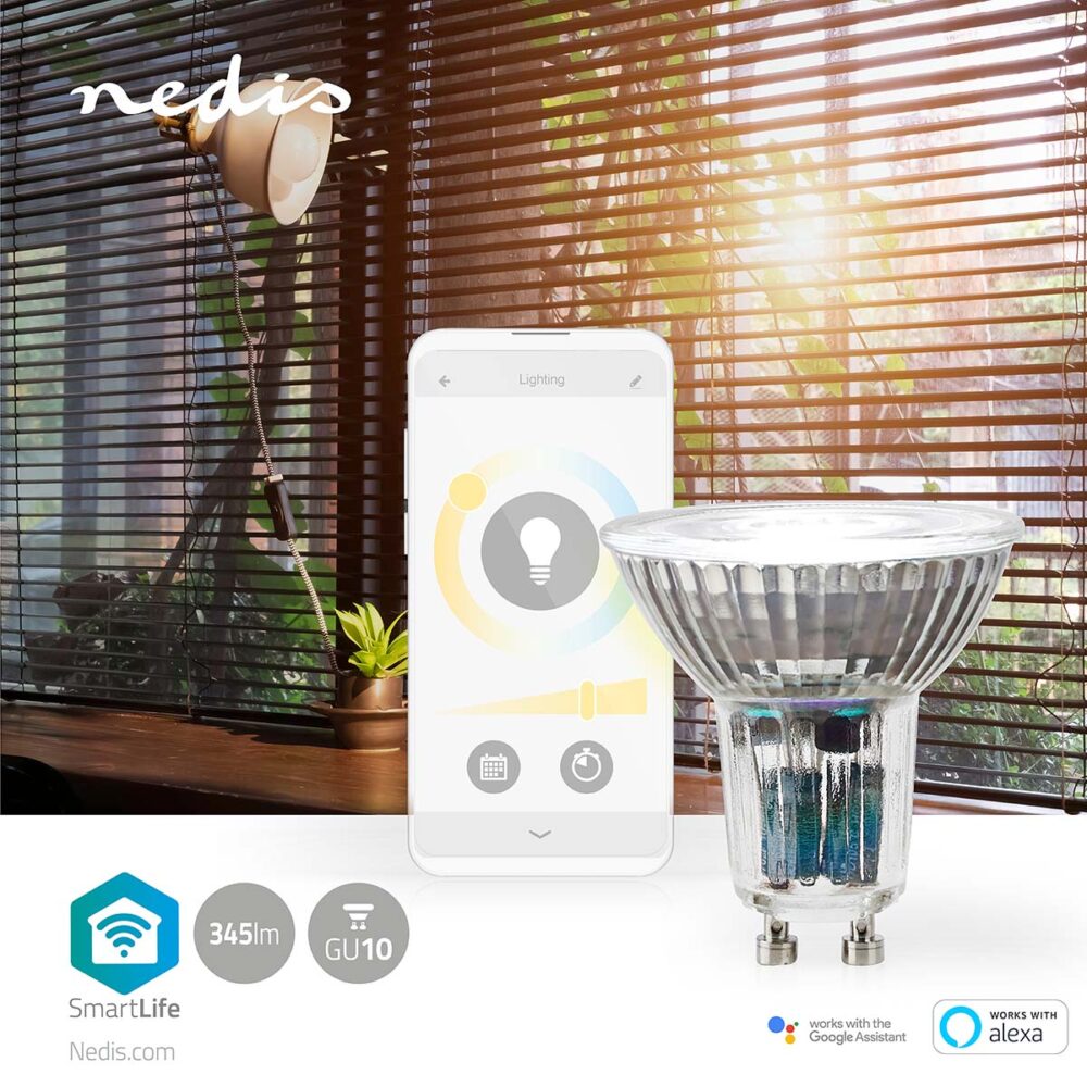 Wi-Fi Smart LED GU10 Spot | 4.9 watt | 2700K - 6500K Warm - Koud wit