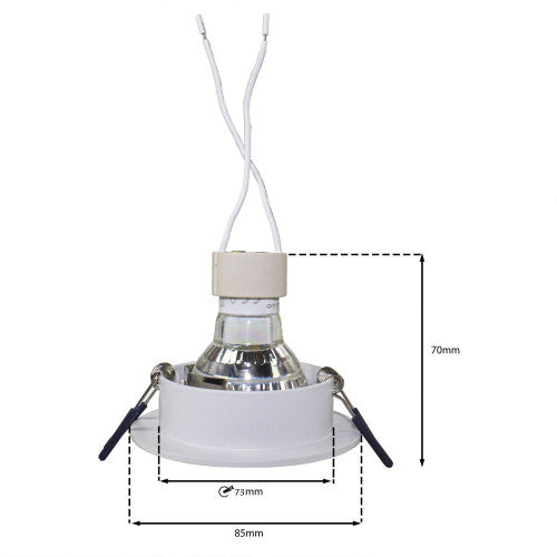 PHILIPS LED Inbouwspot Wit 4W | Rond | 73 mm | Dimbaar