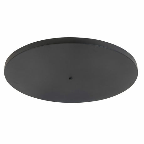 Zwarte plafondplaat rond 80cm - highlight - zonder gaten en snoeren