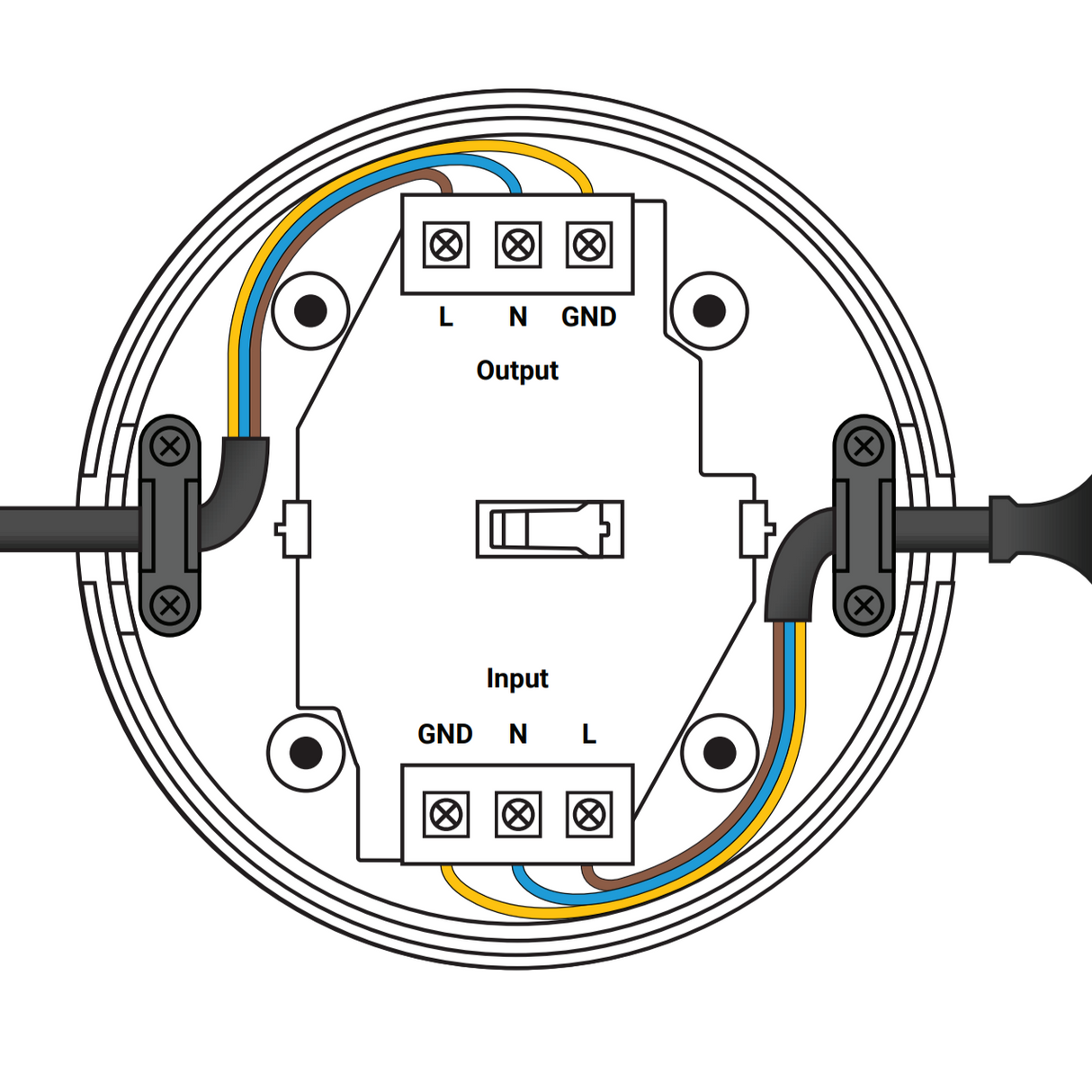 ION vloer snoer dimmer | 0,3-75W | Zwart