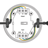 ION vloer snoer dimmer | 0,3-75W | Zwart