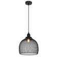 Moderne hanglamp - E27 fitting - Zwart - Mesh | Capitol