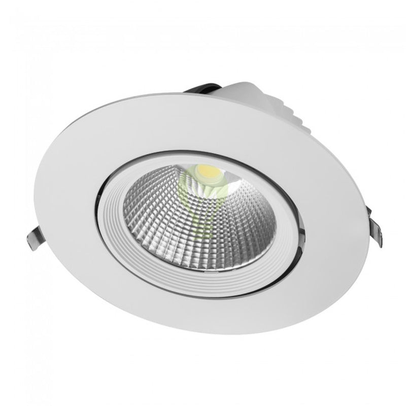 LED Inbouw Downlight 40W | Kantelbaar | 165mm 3600lm | 4000K - Naturel Wit