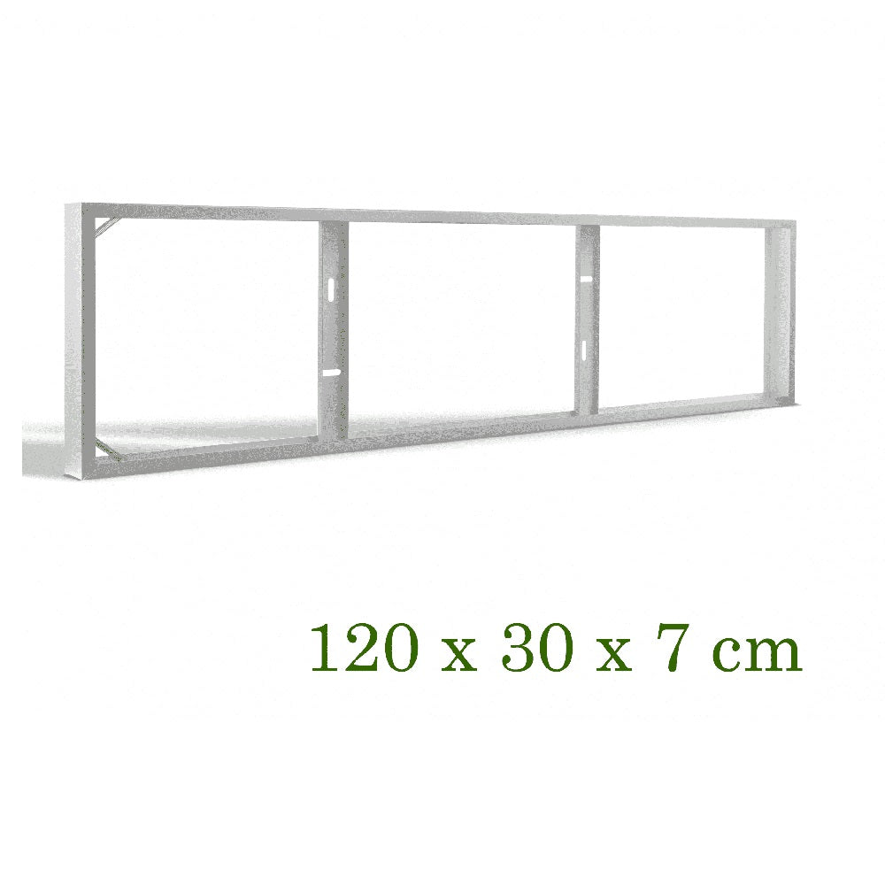 Opbouwframe met veer voor backlight LED paneel 1195x295mm