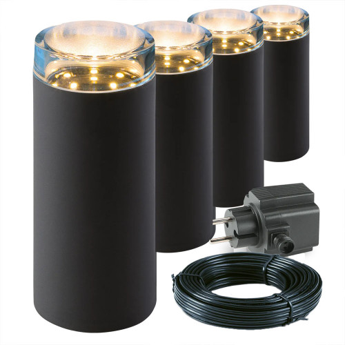 Bundel - LED buitenlamp - Linum - 3000K - 12 - 2 watt - 4 stuks LedLoket