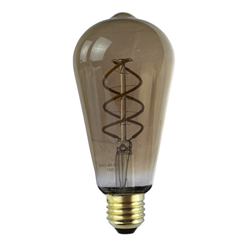 droefheid Bekend Spelen met Led Rustic Edison Lamp Smoked | 64Mm | 6,5 Watt | Dimbaar | 2300K - Extra  Warm Kopen? | Ledloket