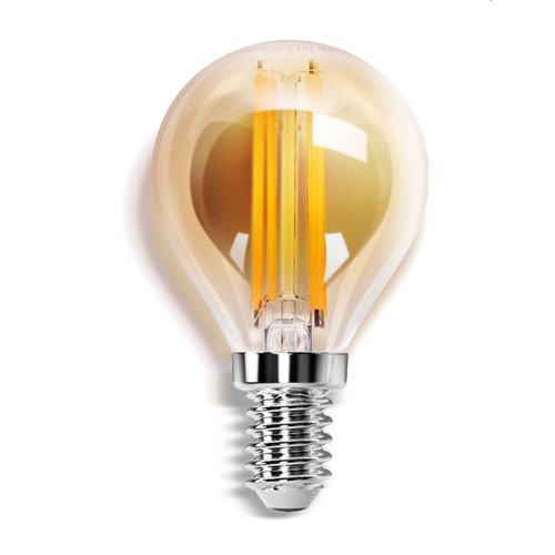 statisch overhandigen Schipbreuk Led Filament Bol Lamp 4W | Goud Glas | Dimbaar | E14 | 2700K | Ledloket