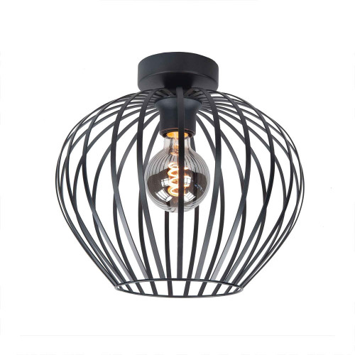 Highlight | Plafondlamp | E27 fitting | 40cm Mela Zwart |