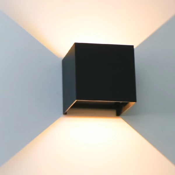 Gek Redding tarief Led Cube Wandlamp | Dimbaar | Ip65 | Zwart Kopen? | Ledloket