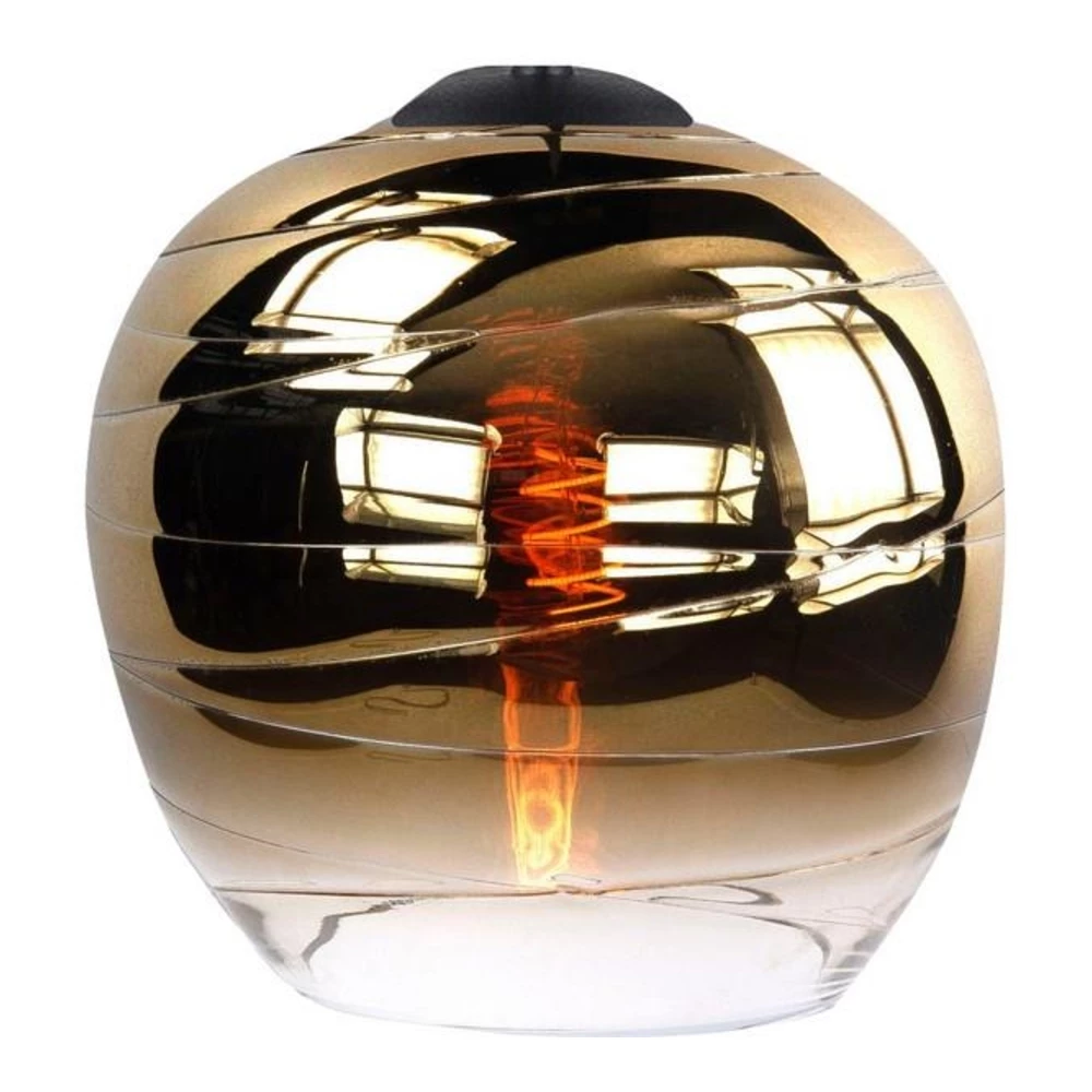 straal Scully aardbeving Highlight | Glazen lampenkap 26cm | goud glas | Apple | LedLoket