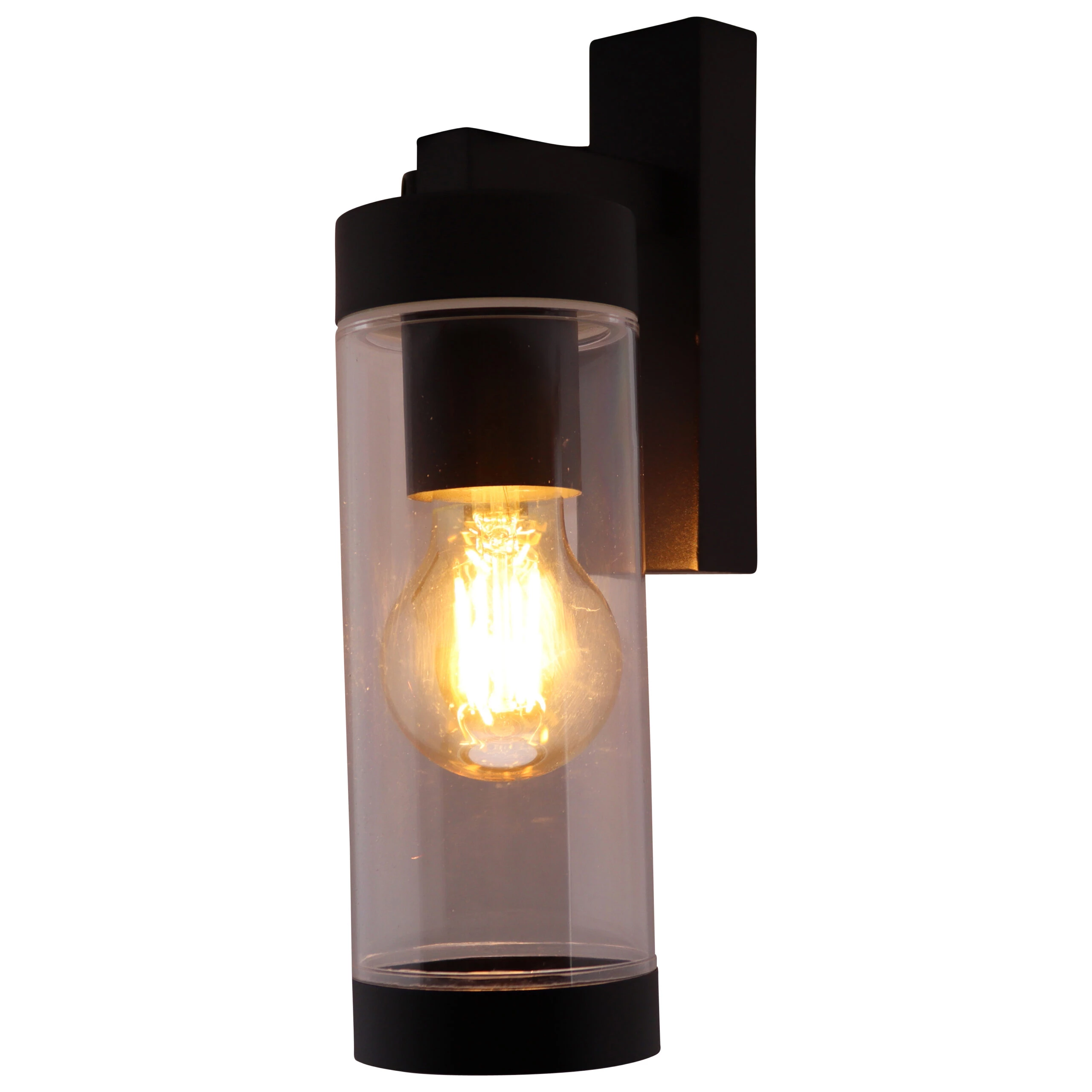 LED Wandlamp buiten 2x3W | PVC IP54 Zwart | 3000K |