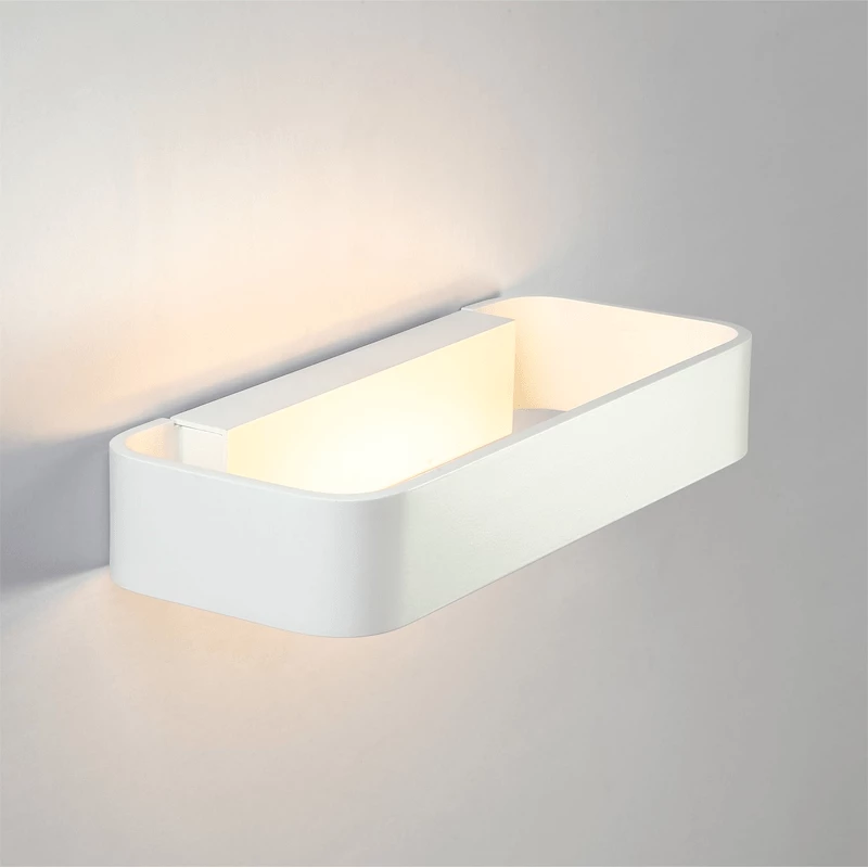 etiquette Belang Zichzelf LED rechthoekige wandlamp | Wit | Dimbaar | IP20 | Helike | 3000K - Warm  wit | LedLoket